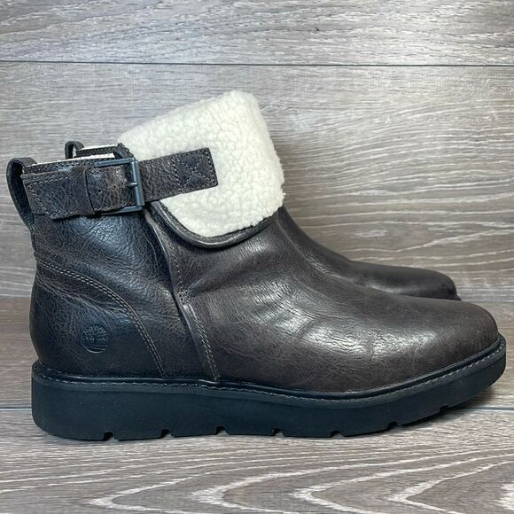 Timberland Shoes - Timberland Kenniston Warm Fleece Lined Women’s Sz 11 Gray Sensor Flex Ankle Boot